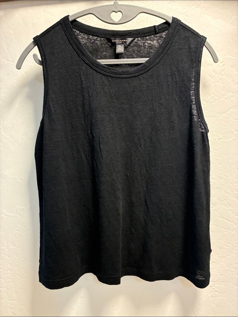 Banana Republic Black Linen Sleeveless Top Size XS